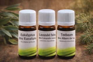 Set di Oli Essenziali Biologici: Eucalipto, Tea Tree, Lavanda vera - Viworo