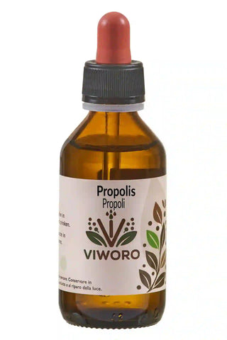 Tintura di propoli 100 ml – pipetta rossa, etichetta Viworo