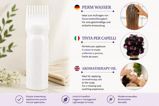 Usi del flacone applicatore: colore, trattamenti e oli per il cuoio capelluto