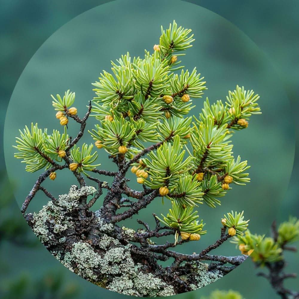 Larch Larix decidua needles and branches