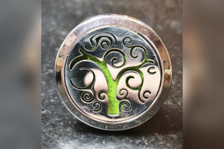 Auto-Duftclip, Motiv Spiralbaum Grün