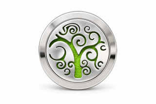 Auto-Duftclip, Motiv Spiralbaum Grün
