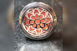 Auto-Duftclip, Motiv Blume Rot