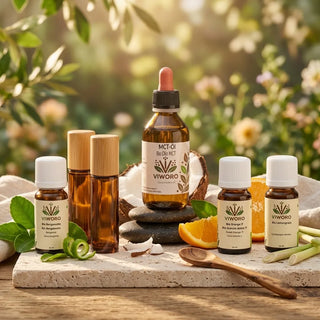 Roll-on Set Energie & Guten Morgen – Orange süß, Lemongrass und Bergamotte mit MCT-Öl von viworo
