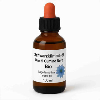 Flacone di olio di semi di nigella con pipetta 100 ml – confezione semplice e scura