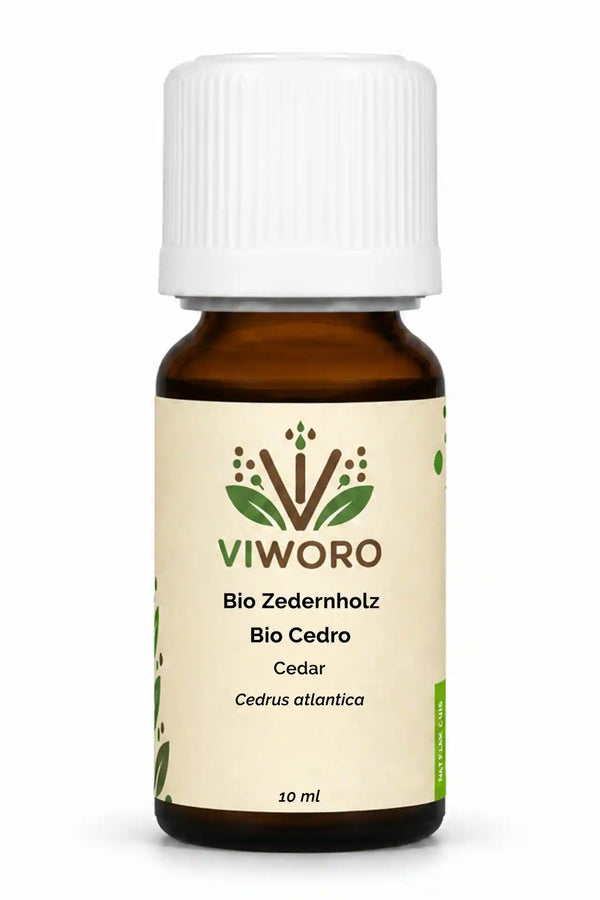 Organic Cedar essential oil Viworo 10 ml bottle