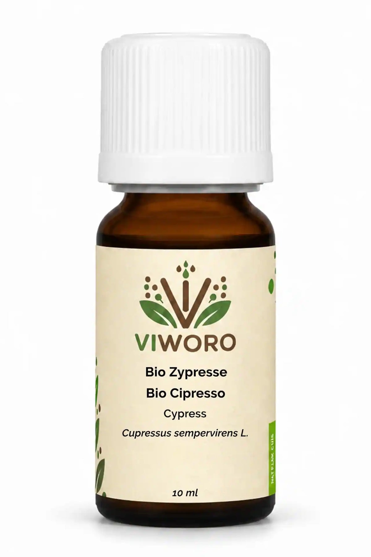 Organic Cypress essential oil Viworo 10 ml bottle