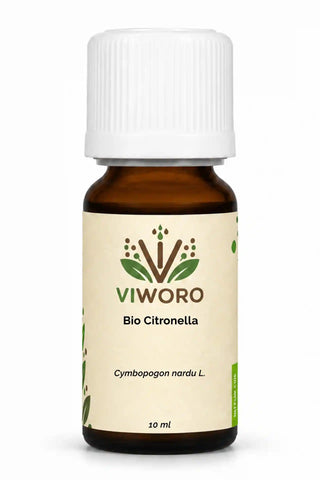 Olio essenziale di citronella bio 10 ml Viworo, agrume mediterraneo dal profumo fresco per diffusore