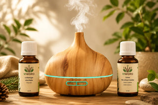 Set Aria Pulita Viworo: diffusore con Bio Litsea Cubeba e miscela Aria Pulita 10 ml