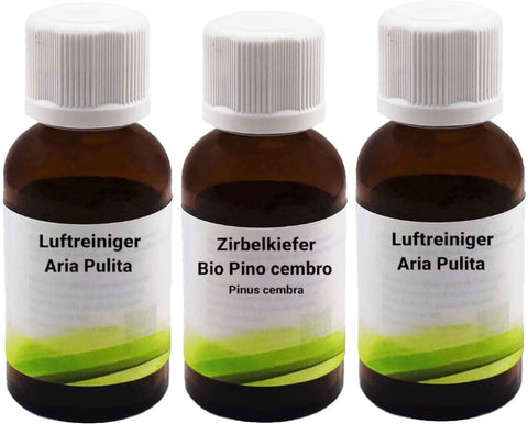 Ätherische Öle in Braunglasflaschen